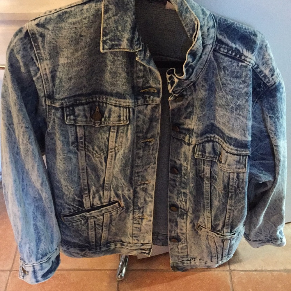 Vintage Acid Washed Jean Jacket